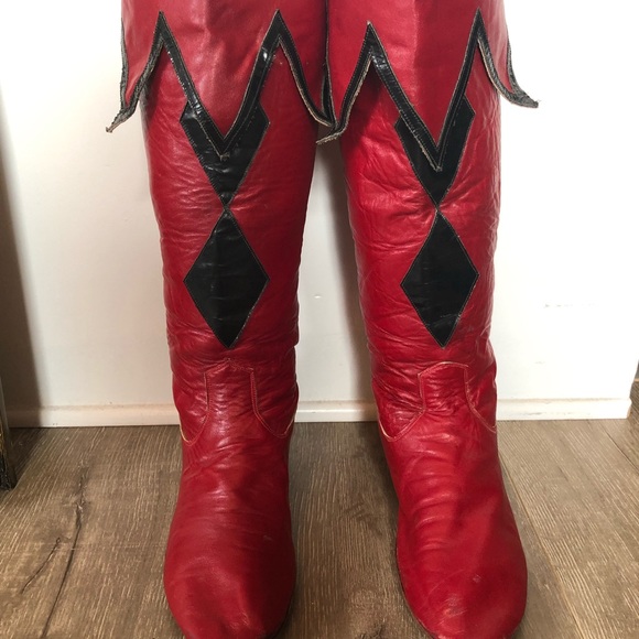 Custom made leather boots